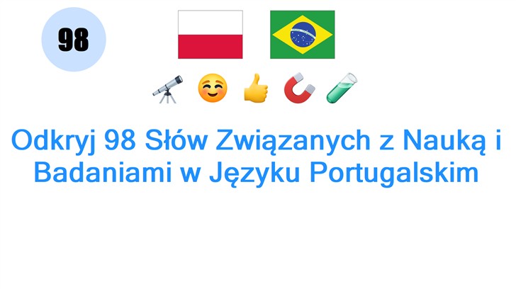Odkryj 98 Słów Związanych z Nauką i Badaniami w Języku Portugalskim